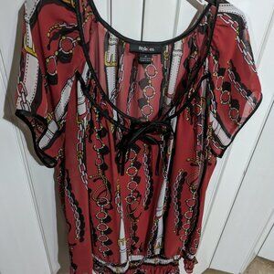 ~NWOT Women's Red blouse.